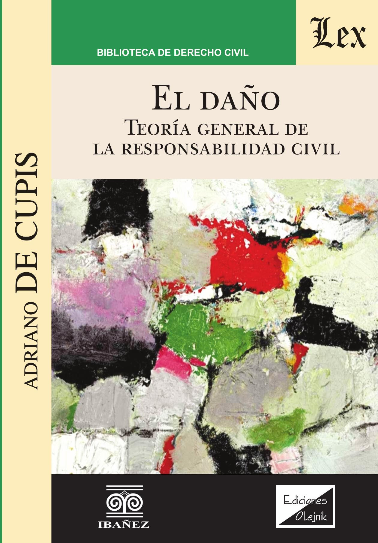 Portada de El Daño · Adriano De Cupis