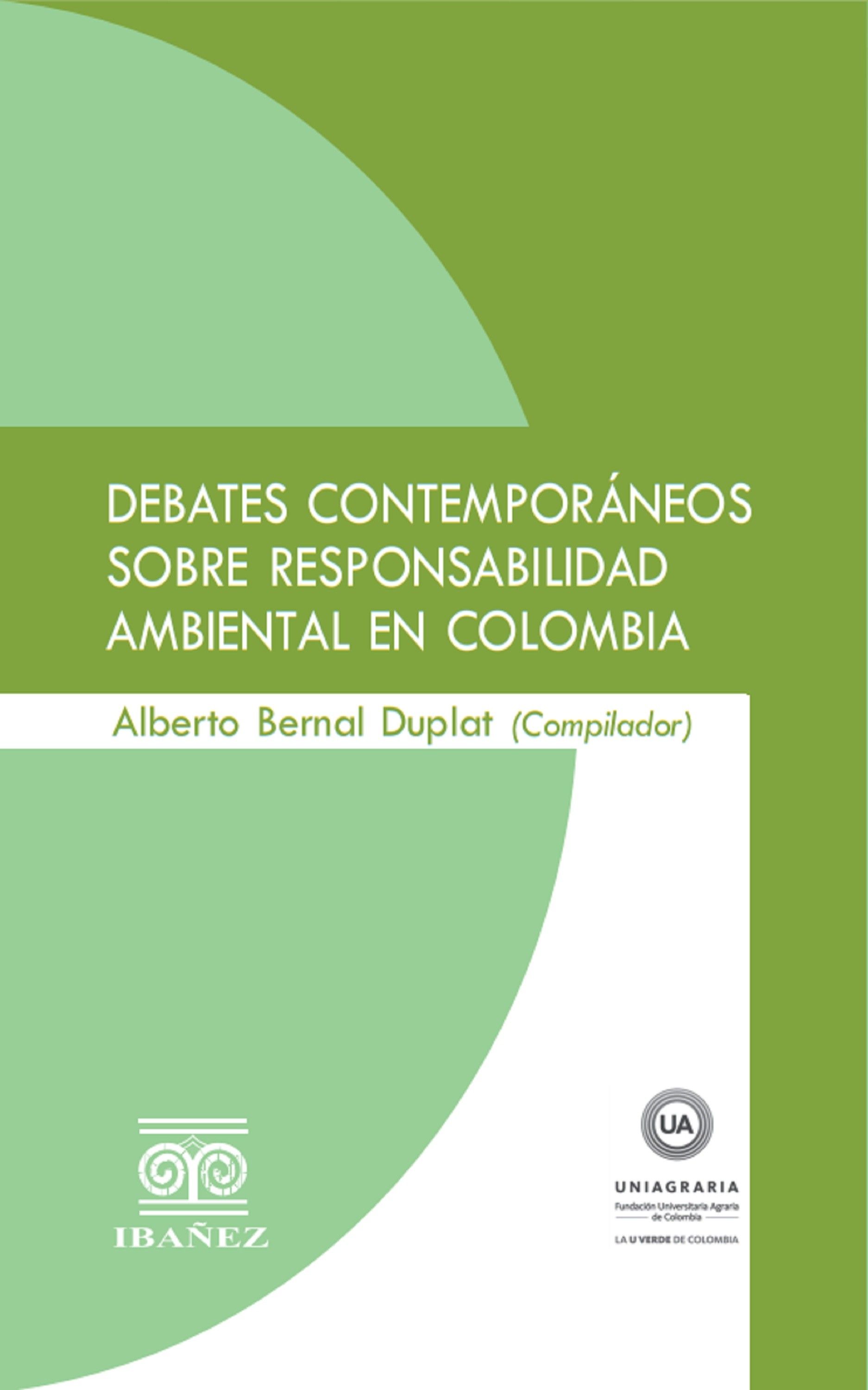 Portada de Debates contemporáneos sobre responsabilidad ambiental en Colombia