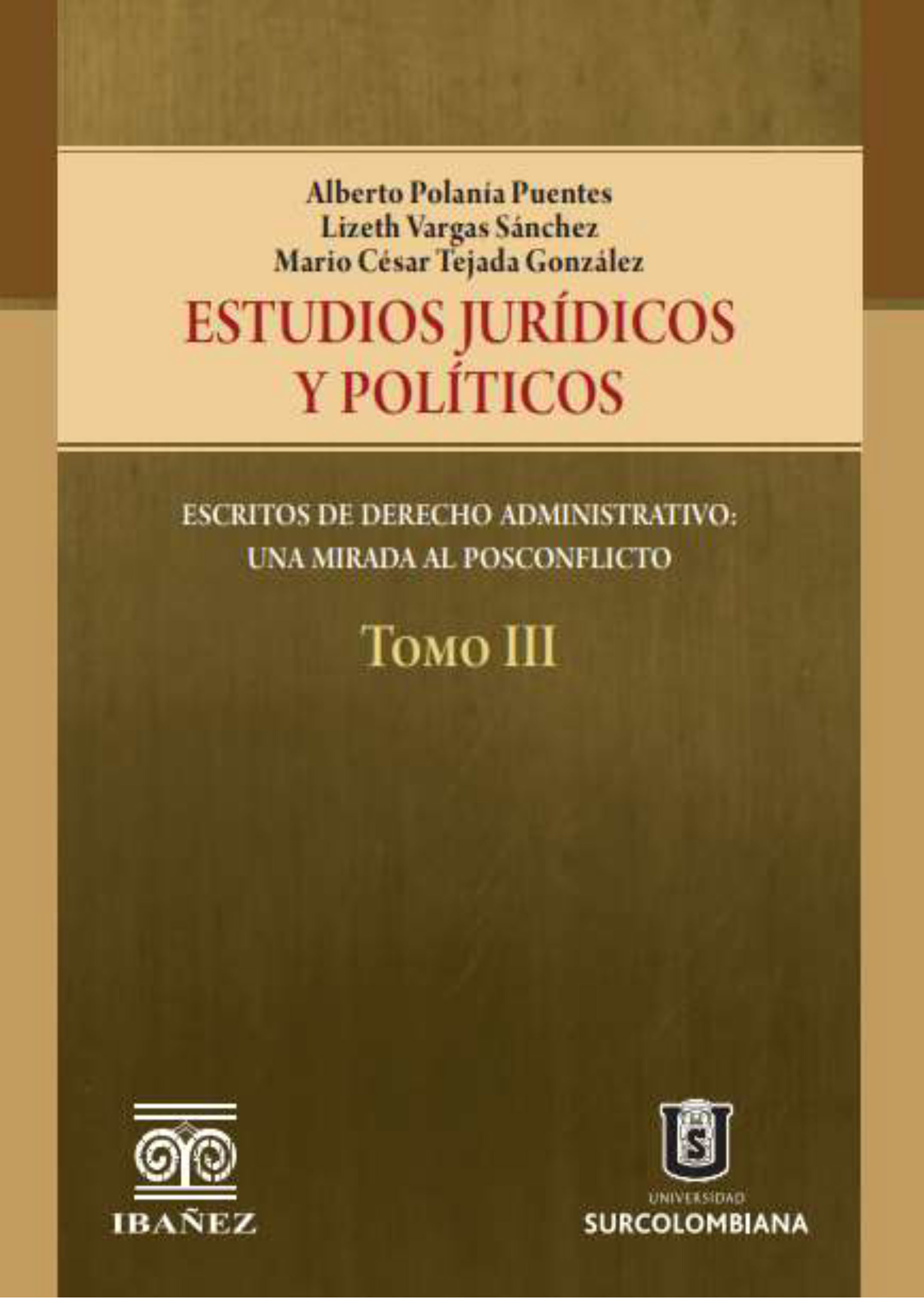 Portada de Estudios jurídicos y políticos. Tomo III
