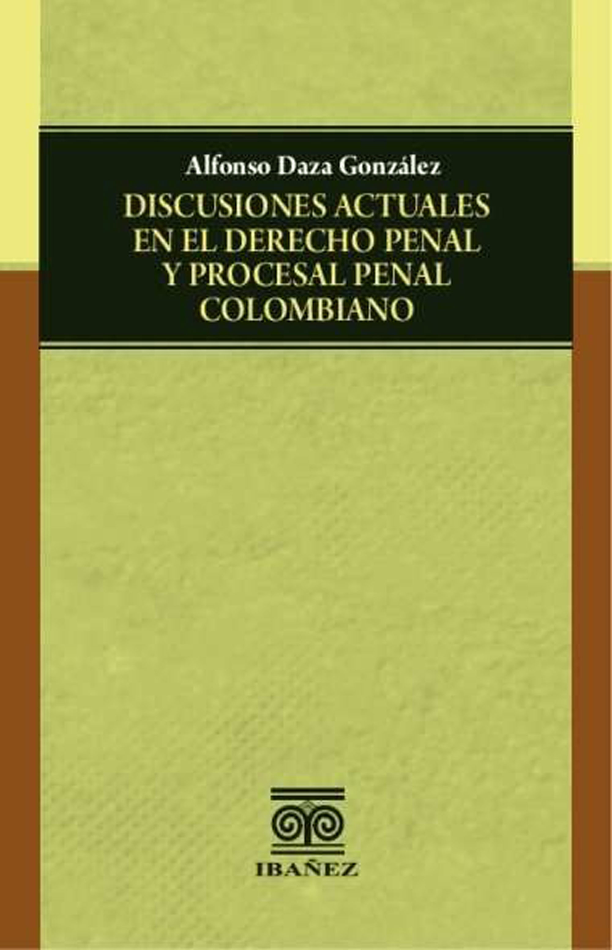 Portada de Discusiones actuales en el derecho penal y procesal penal colombiano