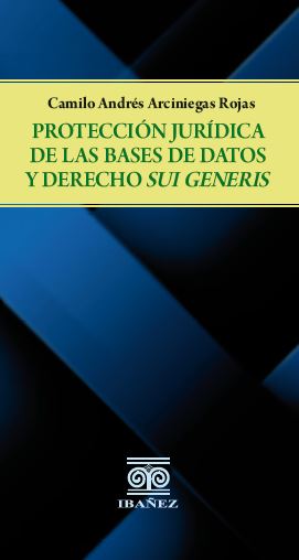 Portada de Protección jurídica de la bases de datos y derechos Sui Generis
