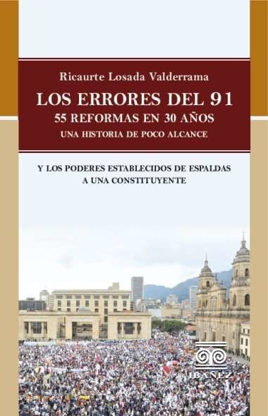 Portada de Los errores del 91 · Ricaurte Losada Valderrama