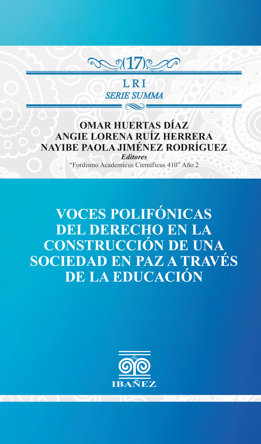 Portada de Voces polifónicas del derecho en la construcción de una sociedad en paz a través de la educación