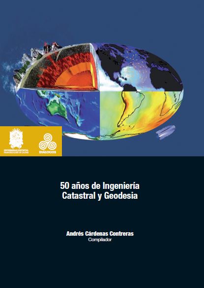 Portada de Cincuenta años de Ingeniería Catastral y Geodesia