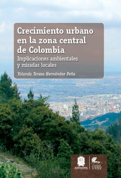 Portada de Crecimiento urbano en la zona central de Colombia
