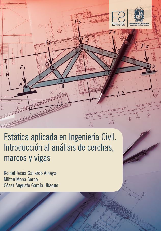 Portada de Estática aplicada en Ingeniería Civil. Introducción al análisis de cerchas, marcos y vigas