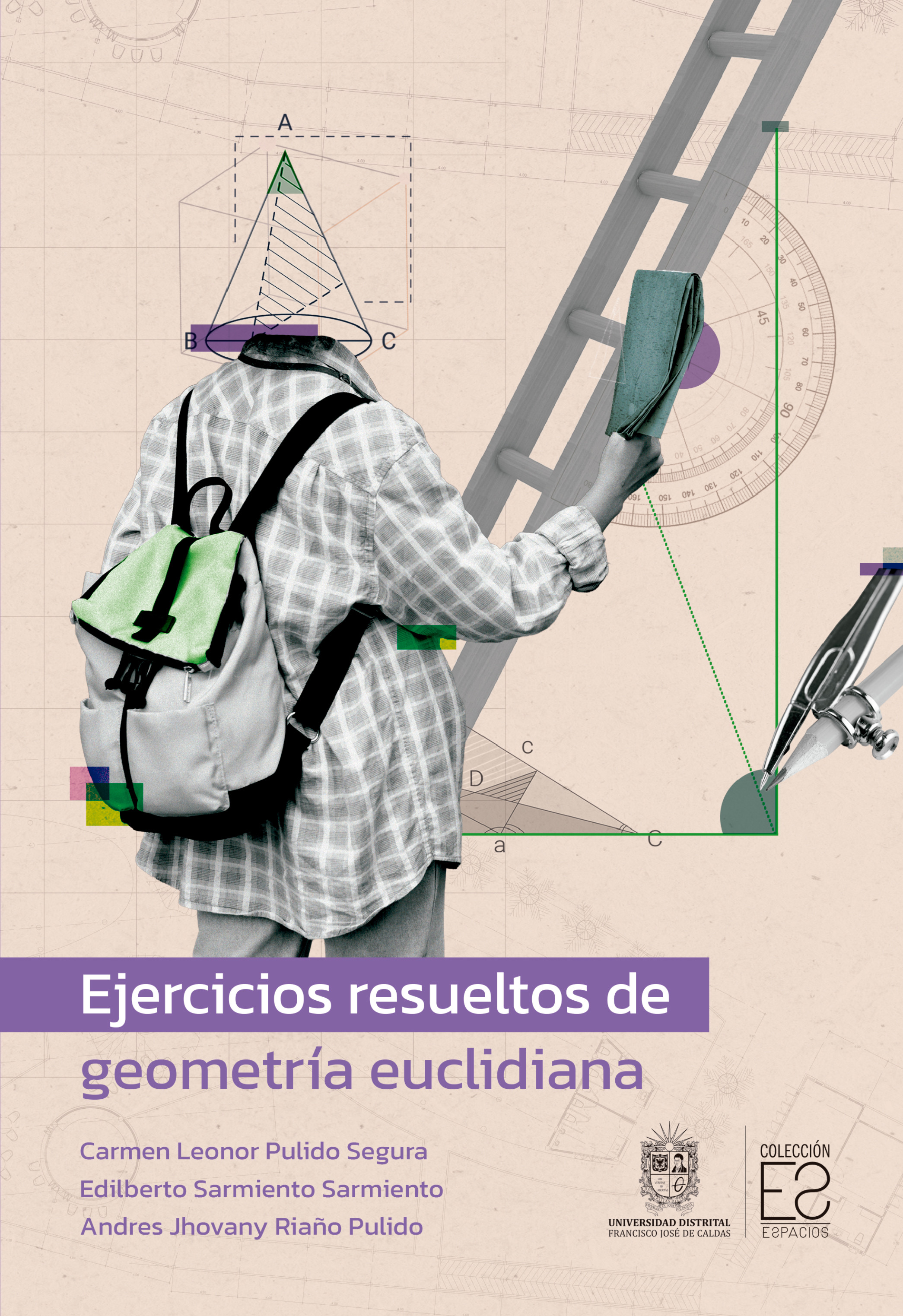 Portada de Ejercicios resueltos de geometría euclidiana
