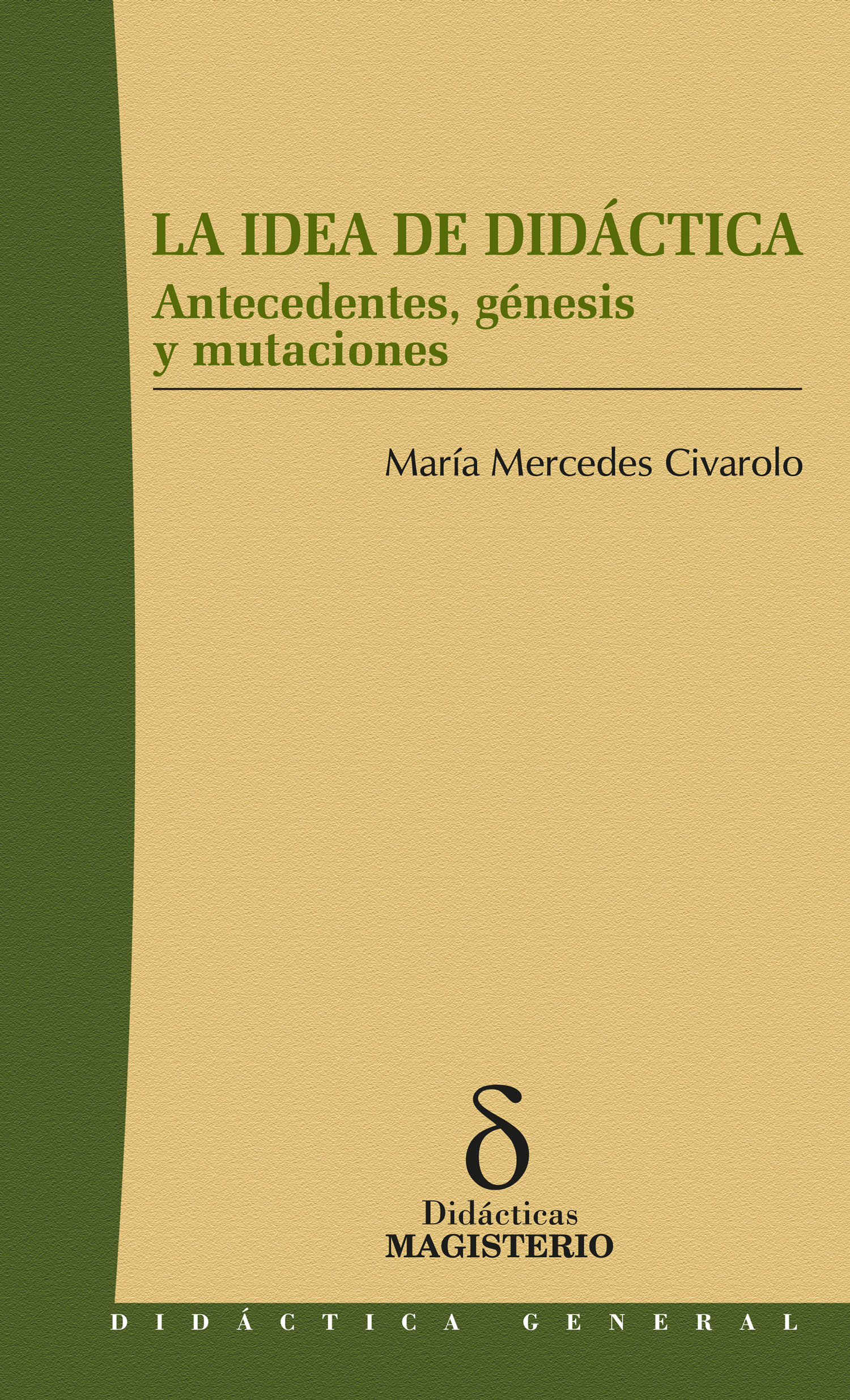 Portada de La idea de didáctica