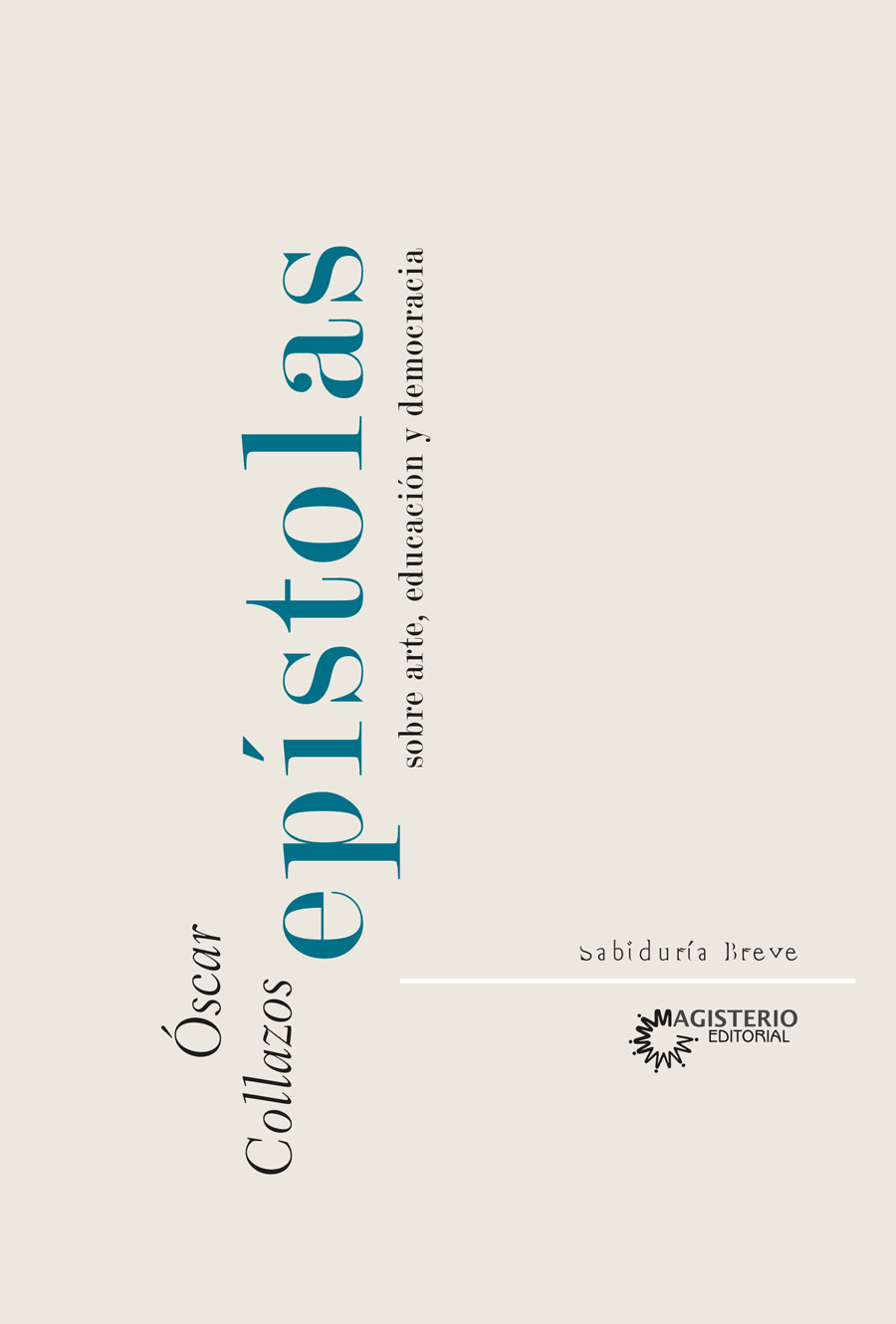 Portada de Epístolas sobre arte, educación y democracia