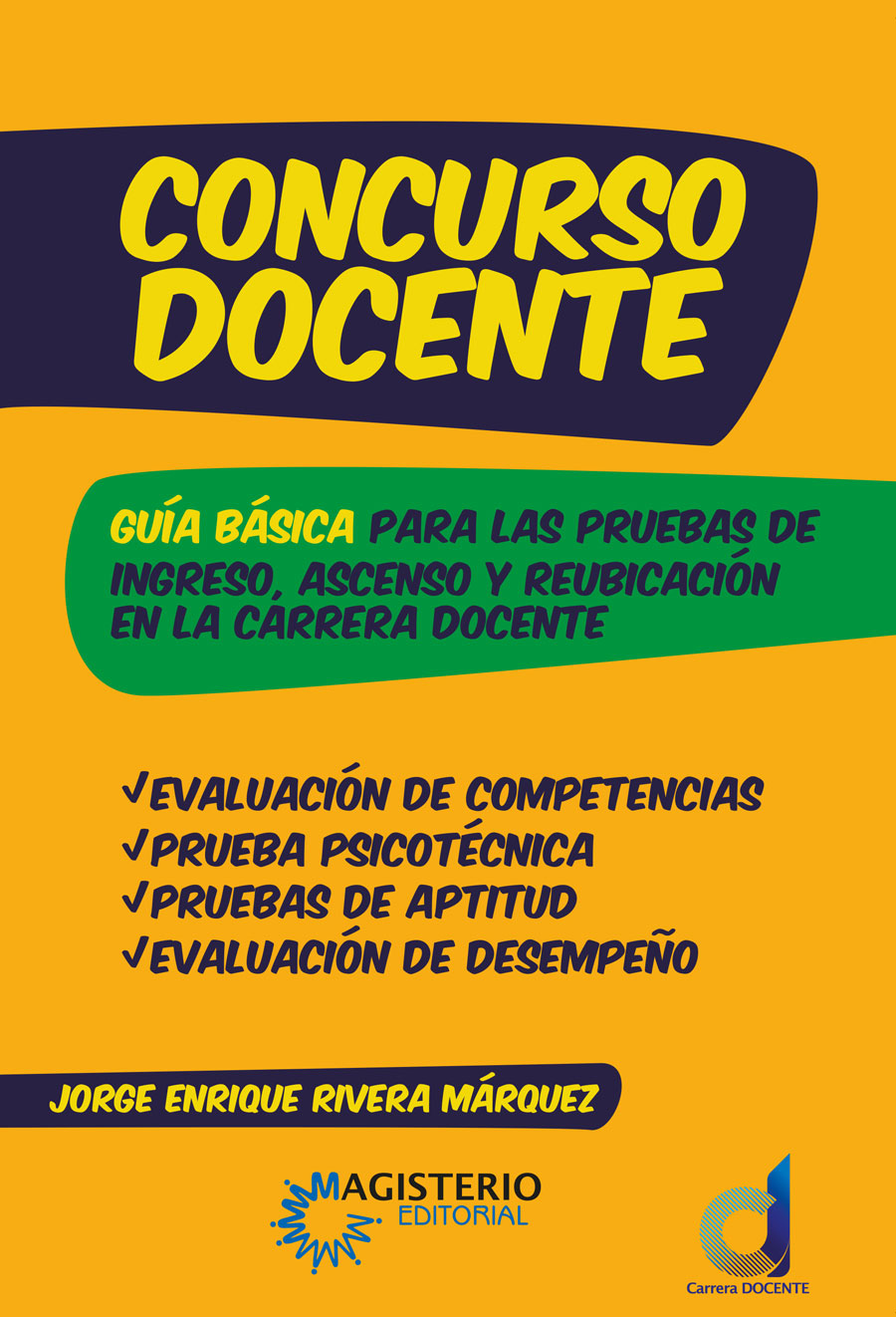 Portada de Concurso docente: guía básica para las pruebas de ingreso, ascenso y reubicación en la carrera docente