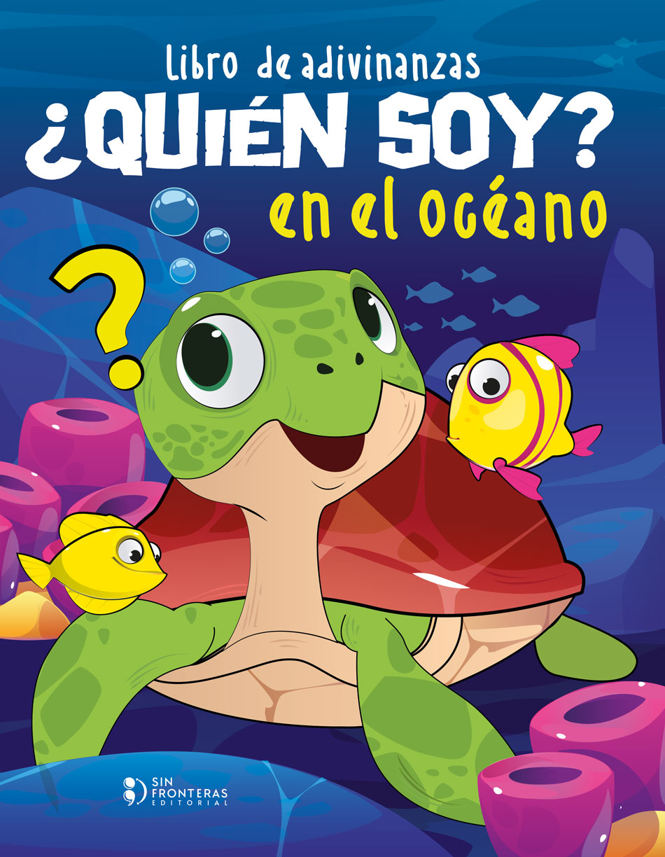 Portada de Libro de adivinanzas ¿quién soy? en el océano