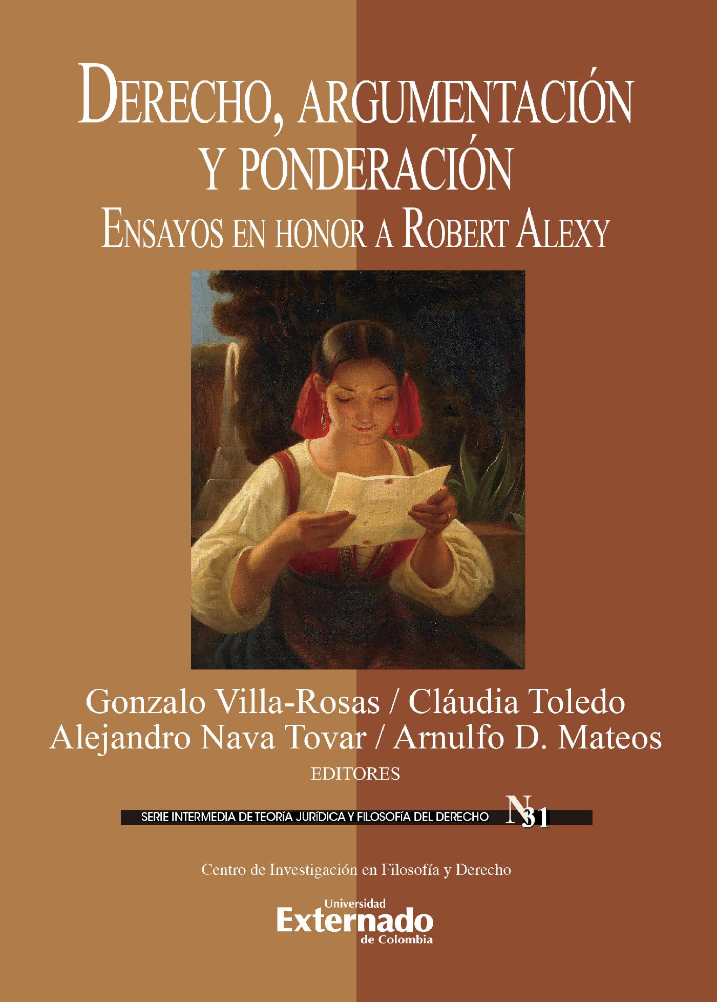 Portada de Derecho, argumentación y ponderación
