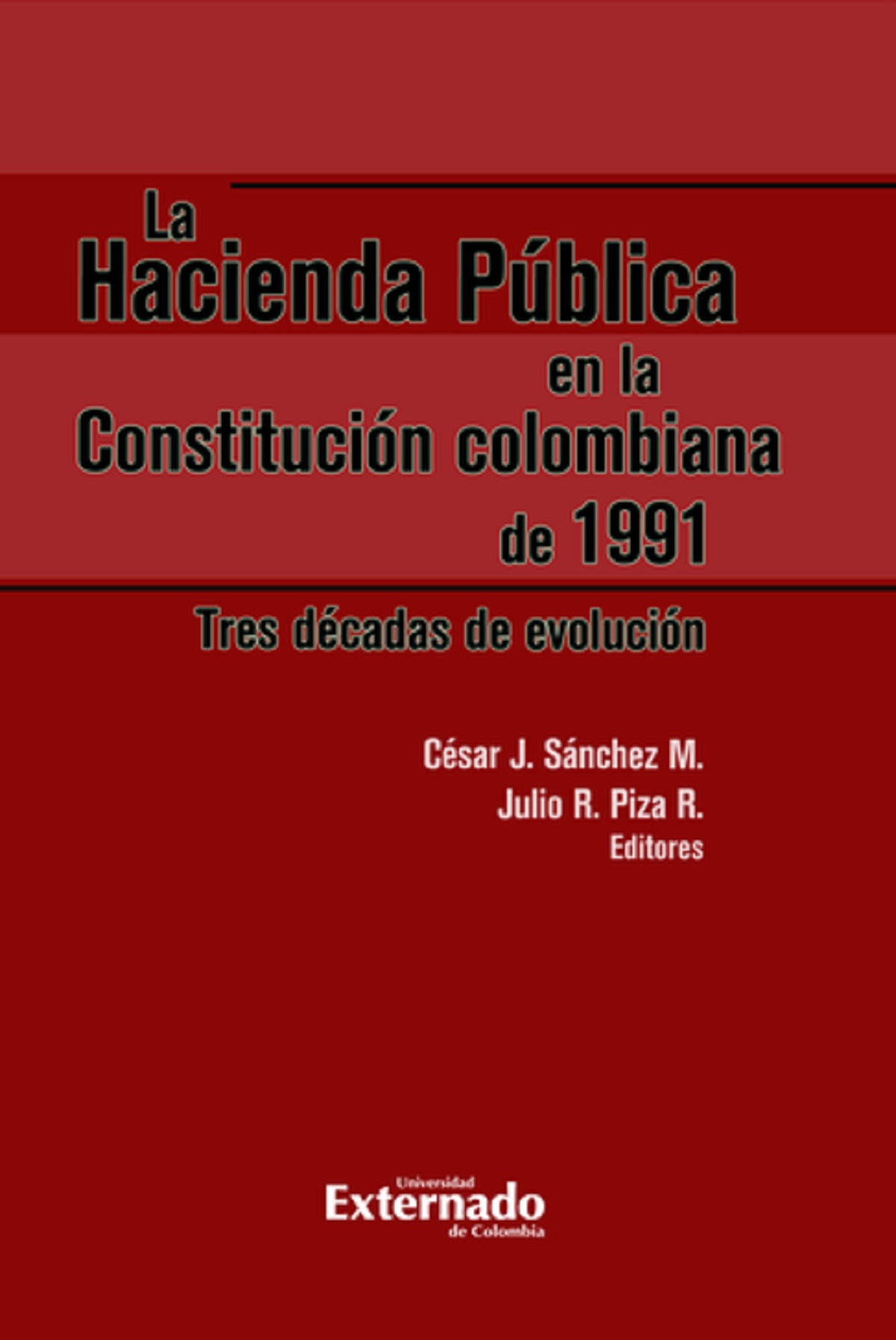 Portada de La Hacienda Pública en la Constitución colombiana de 1991