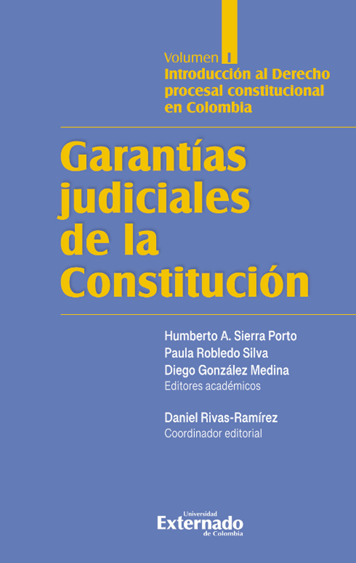 Portada de Garantías judiciales de la Constitución Tomo I