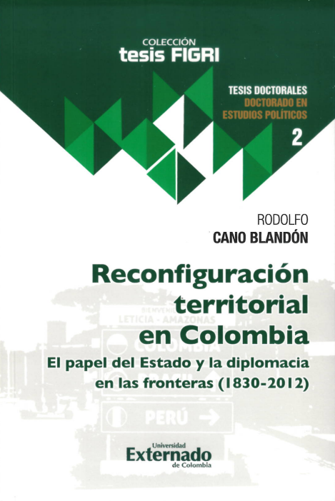 Portada de Reconfiguración territorial en Colombia