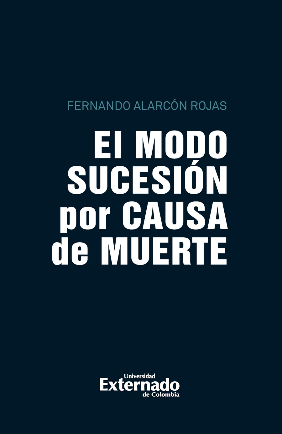 Portada de El modo sucesión por causa de muerte