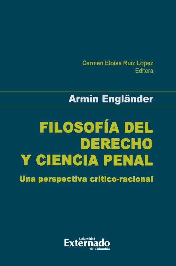 Portada de Filosofía del derecho y ciencia penal