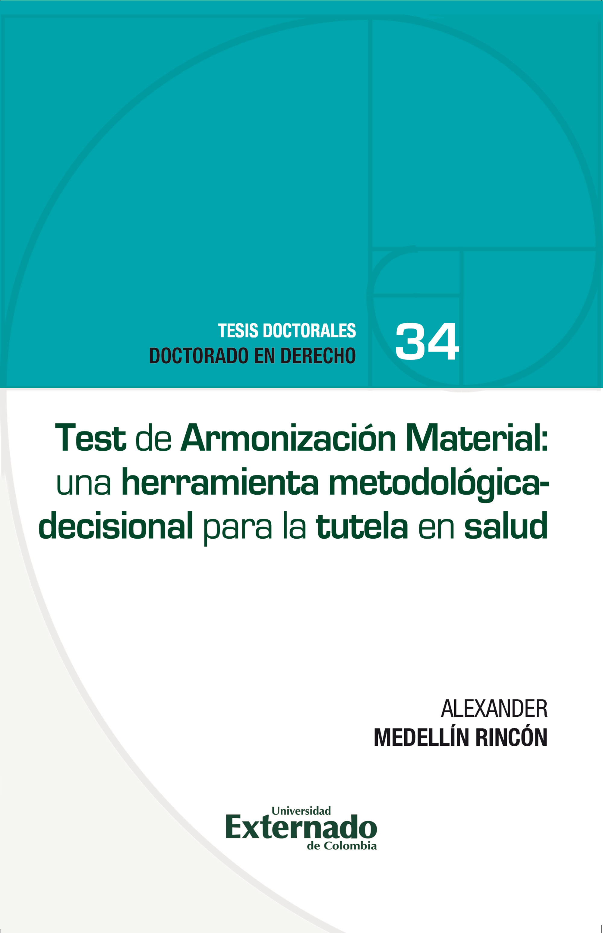 Portada de Test de armonización material · Alexander Medellín Rincón
