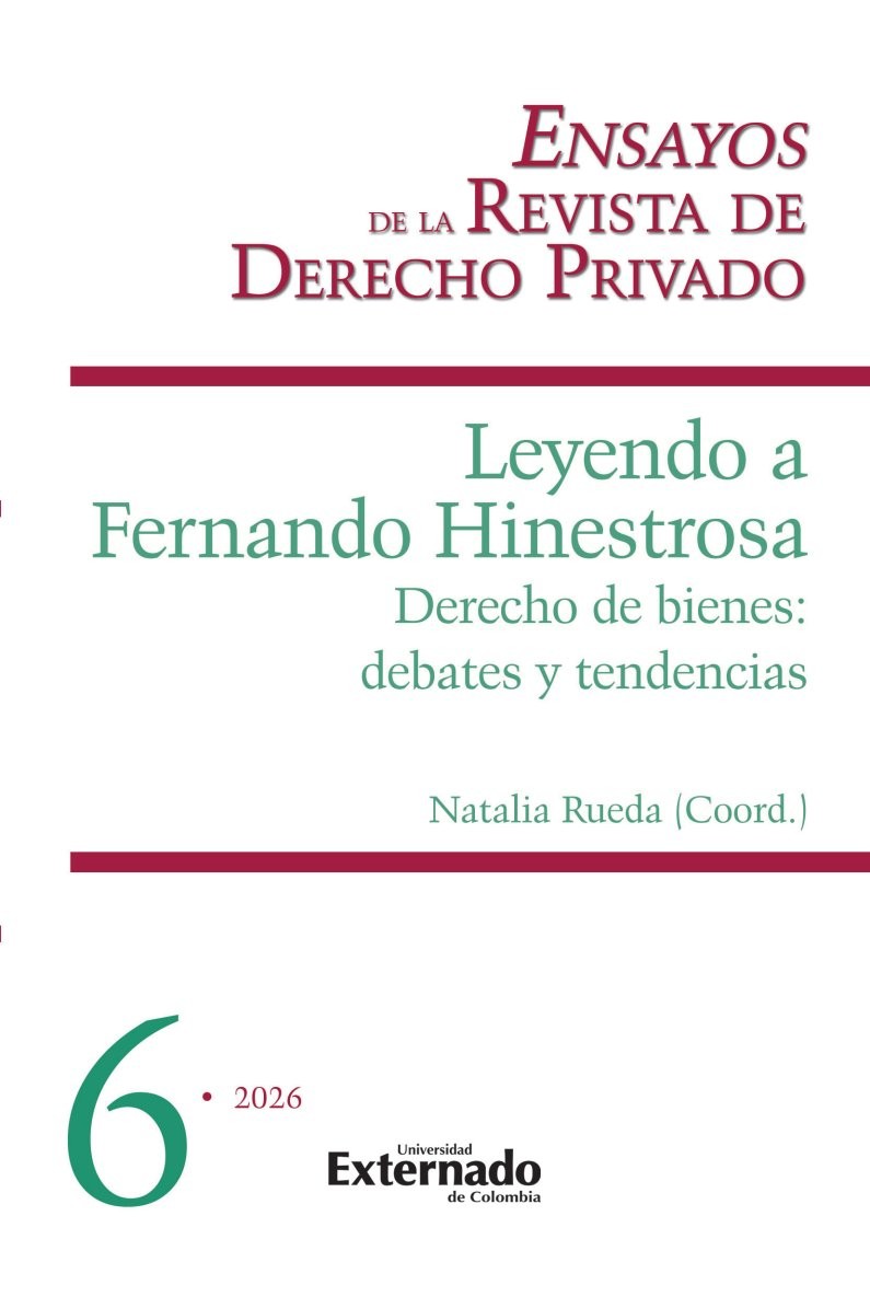 Portada de Leyendo a Fernando Hinestrosa