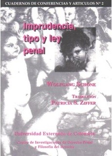 Portada de Imprudencia, tipo y ley penal