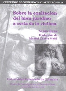 Portada de Sobre la exaltación del bien jurídico a costa de la víctima
