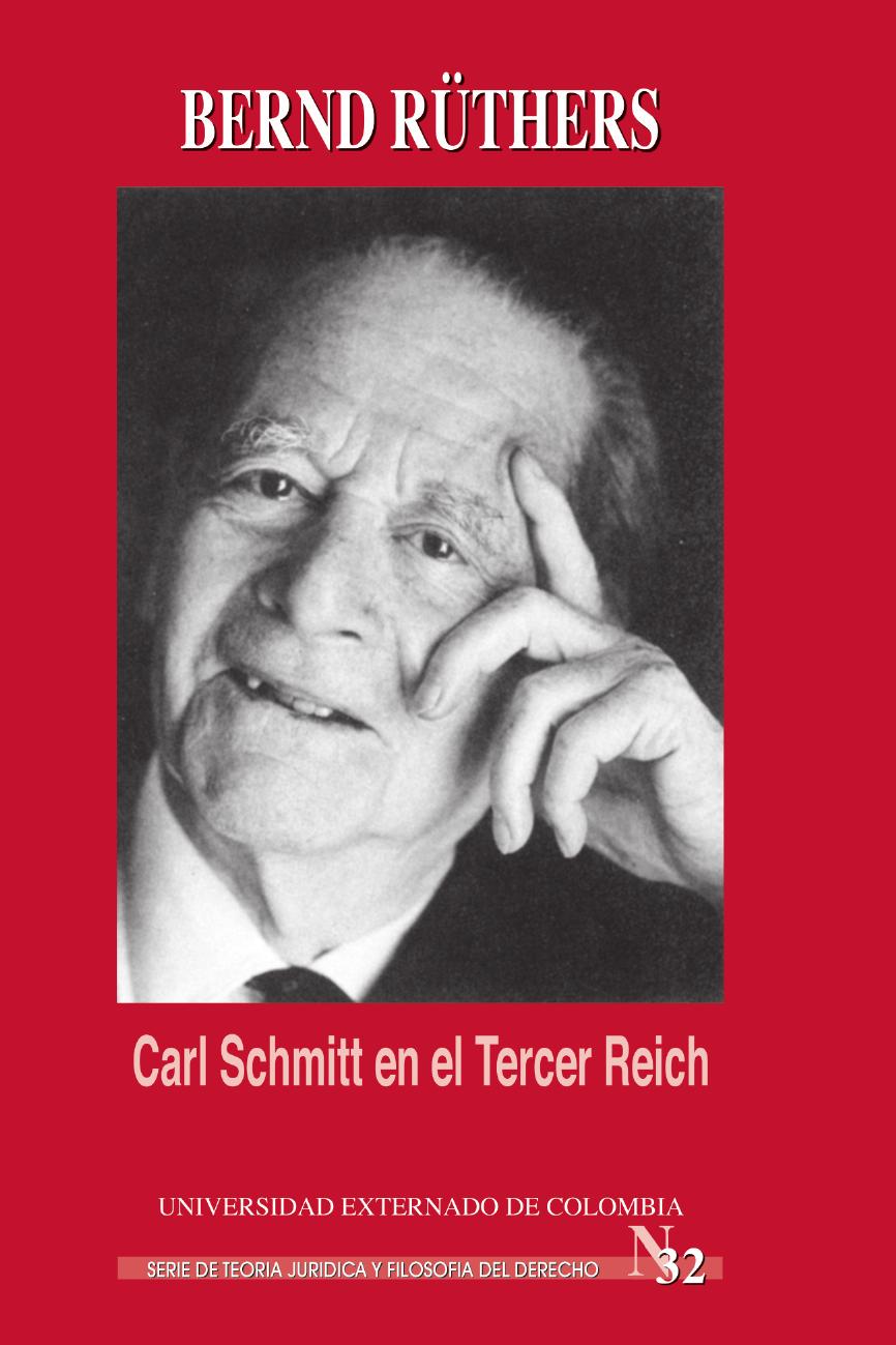 Portada de Carl Schmitt en el Tercer Reich
