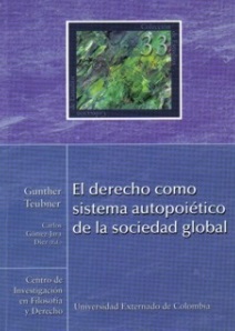 Portada de El derecho como sistema autopoiético de la sociedad global