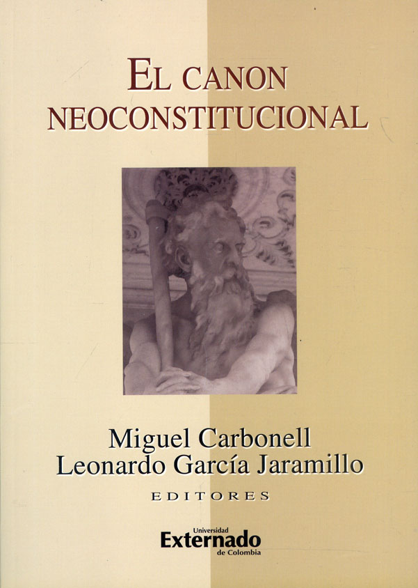 Portada de El canon neoconstitucional · Varios autores