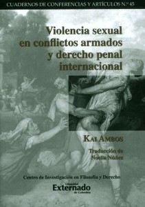 Portada de Violencia sexual en conflictos armados y derecho penal internacional