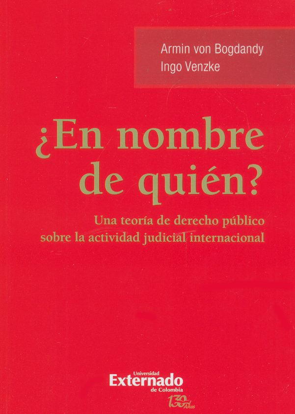 Portada de ¿En nombre de quién?. · Armin Von Bogdandy