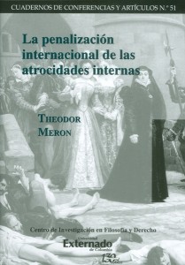 Portada de La penalización internacional de las atrocidades internas