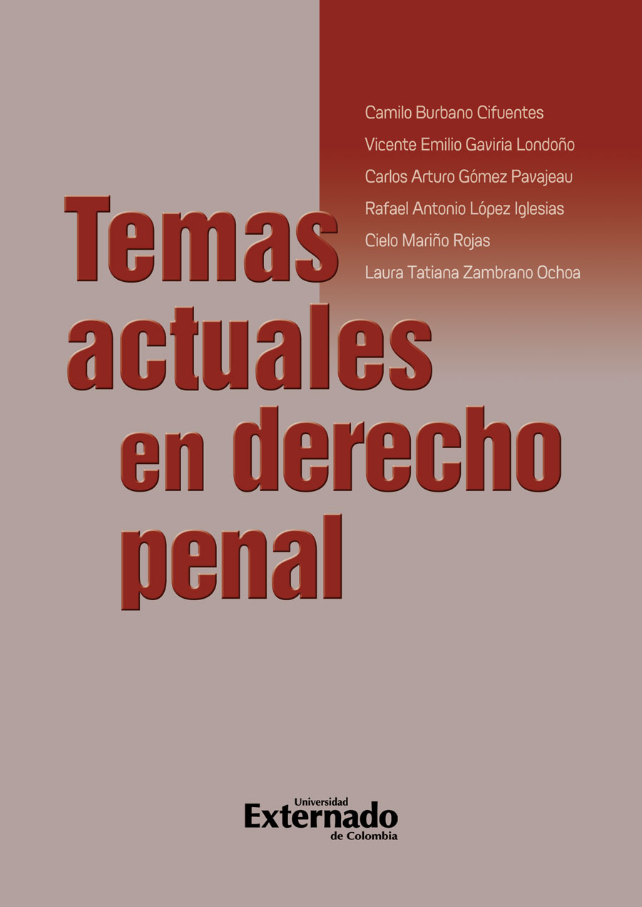 Portada de Temas Actuales en Derecho Penal