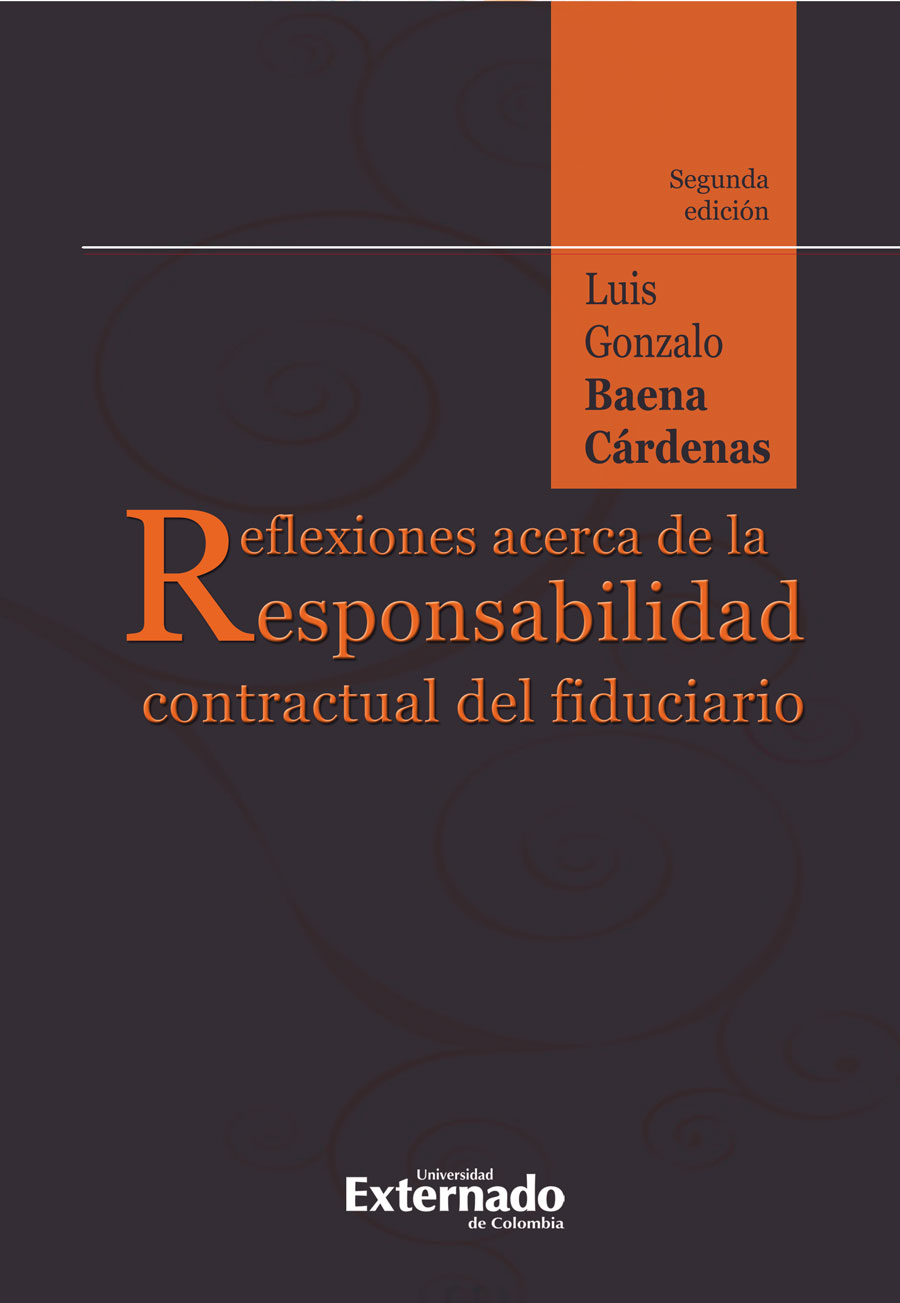 Portada de Reflexiones acerca de la responsabilidad contractual del fiduciario