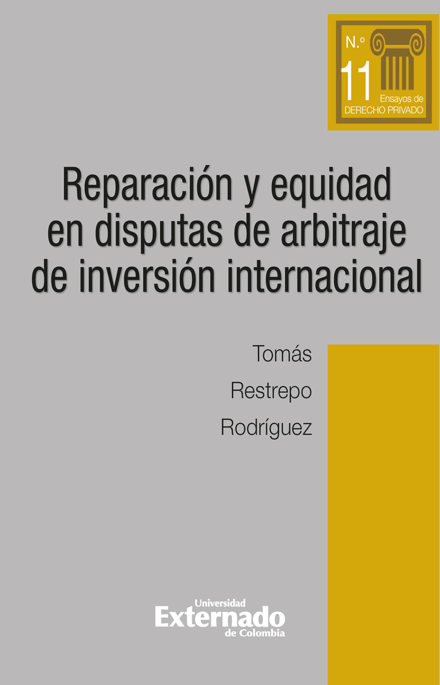Portada de Reparación y equidad en disputas de arbitraje de inversión internacional