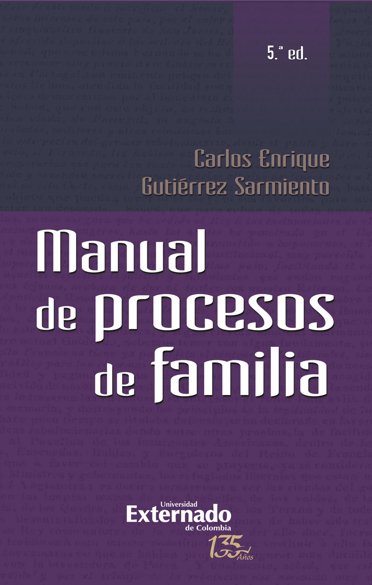 Portada de Manual de proceso de familia 5° Ed