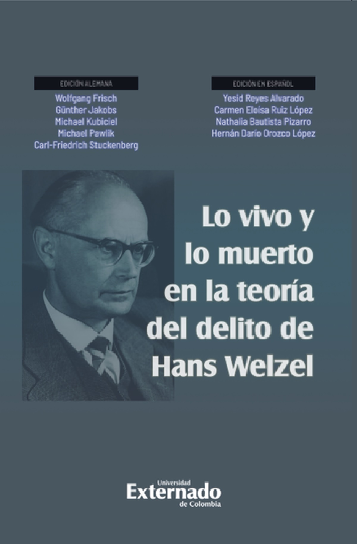 Portada de Lo vivo y lo muerto en la teoría del delito de Hans Welzel