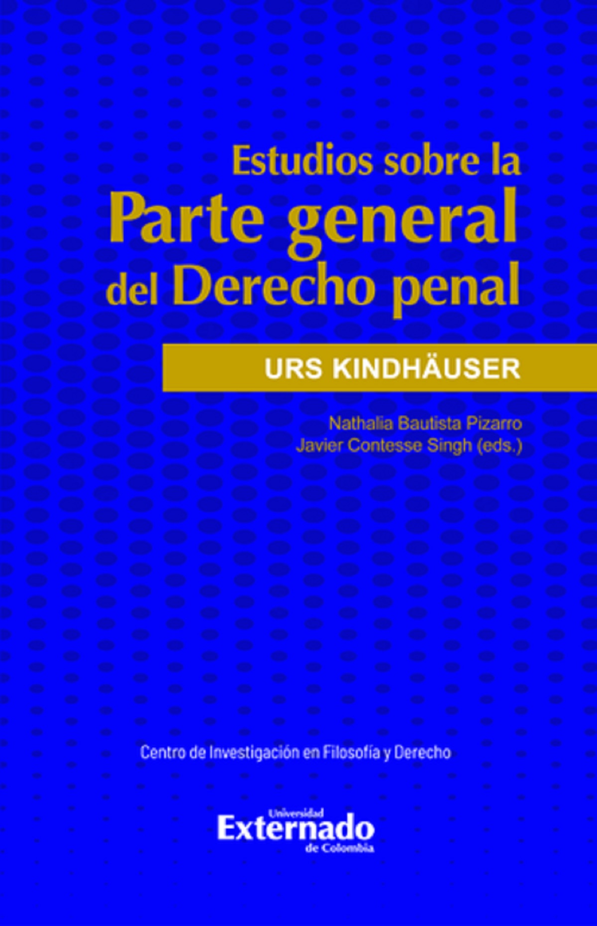 Portada de Estudios sobre la Parte general del Derecho penal