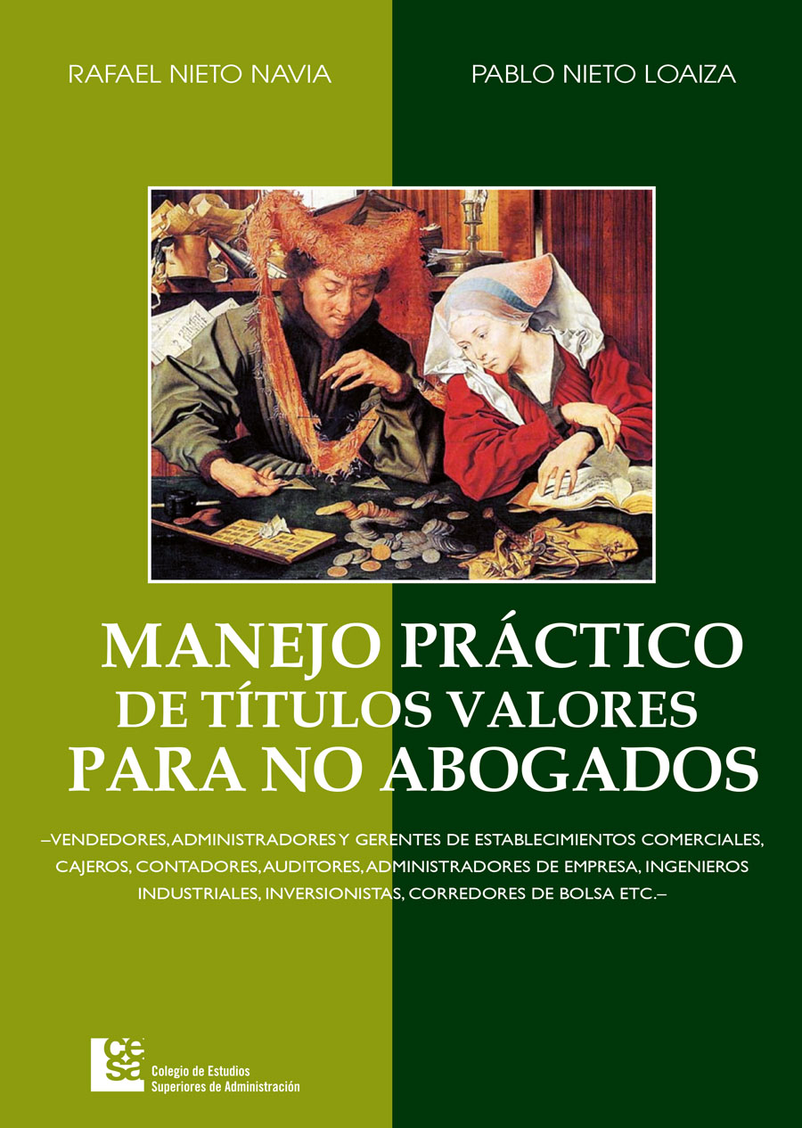 Portada de Manejo Práctico de títulos valores para no abogados
