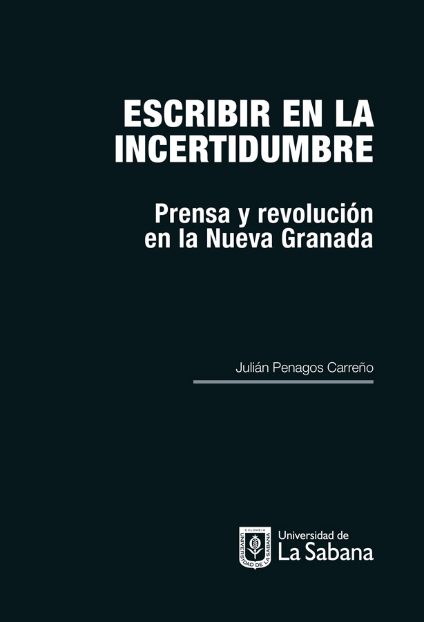 Portada de Escribir en la incertidumbre · Julián Penagos Carreño