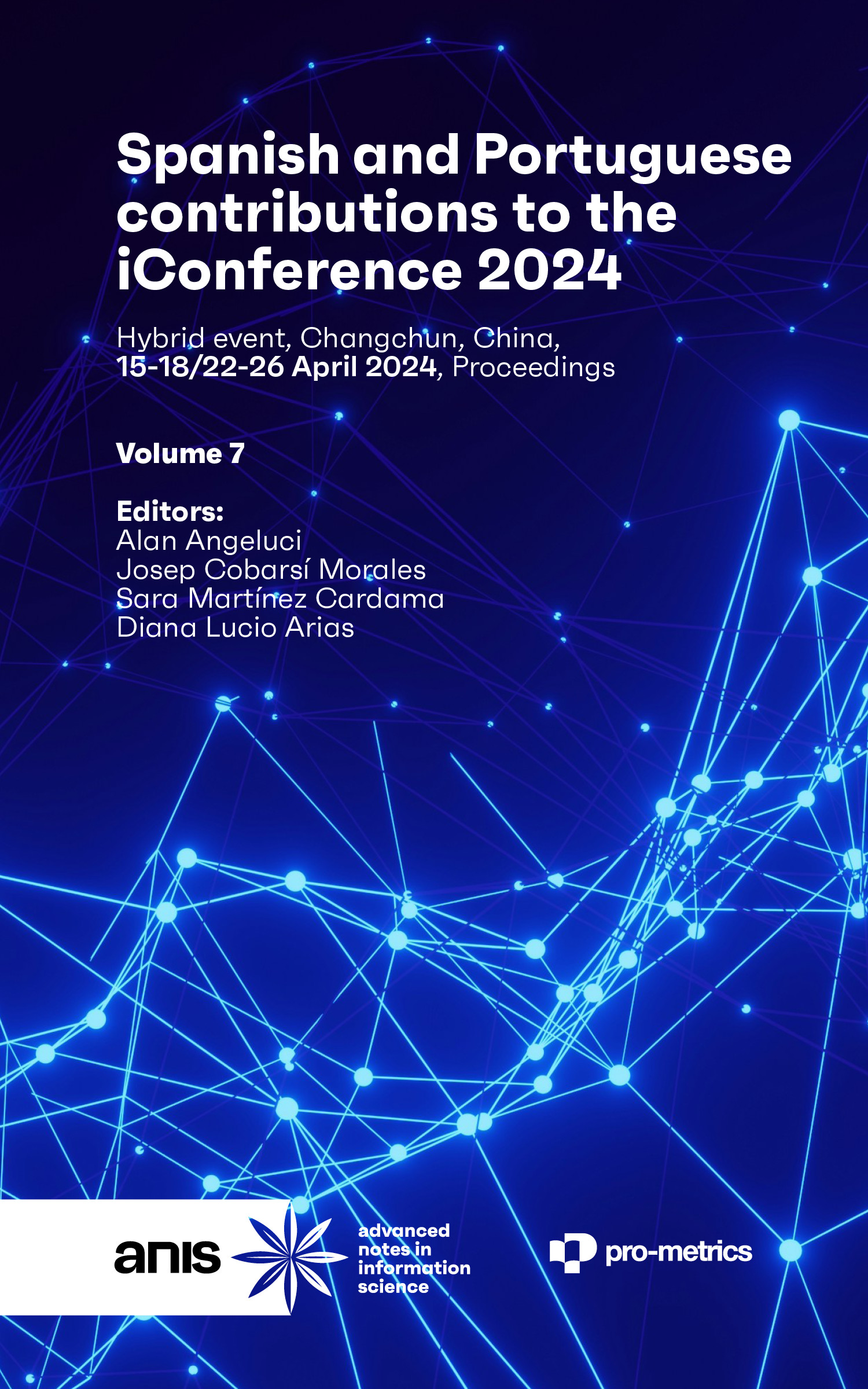 Portada de Spanish and Portuguese contributions to the iConference 2024