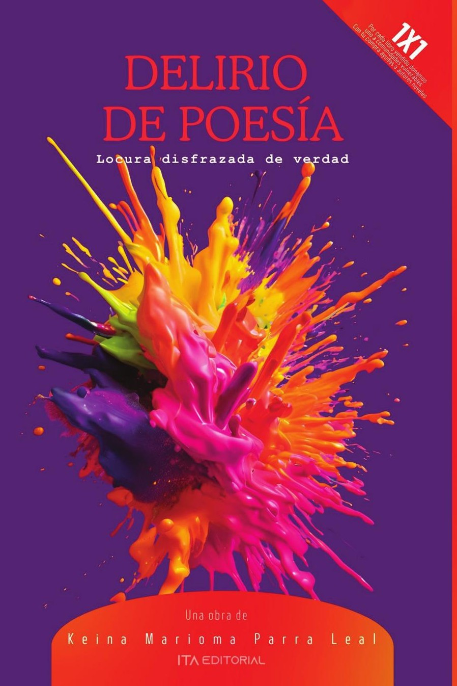 Portada de Delirio de poesía · Keina Marioma Parra Leal