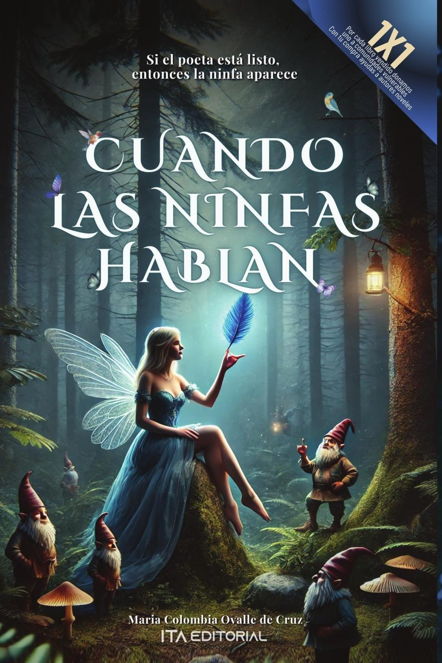 Portada de Cuando las ninfas hablan · Maria Colombia Ovalle de Cruz