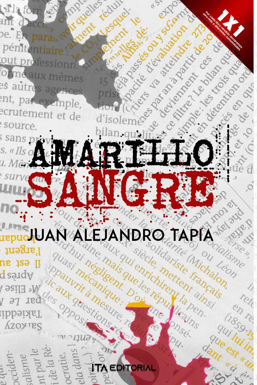 Portada de Amarillo sangre · Juan Alejandro Tapia