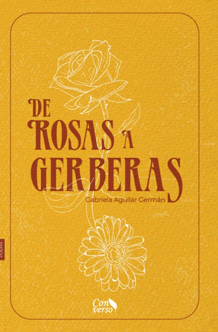 Portada de De rosas a gerberas · Gabriela Aguilar Germán