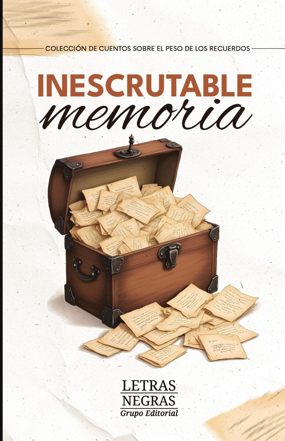 Portada de Inescrutable memoria · GRUPO EDITORIAL LETRAS NEGRAS S.A.S