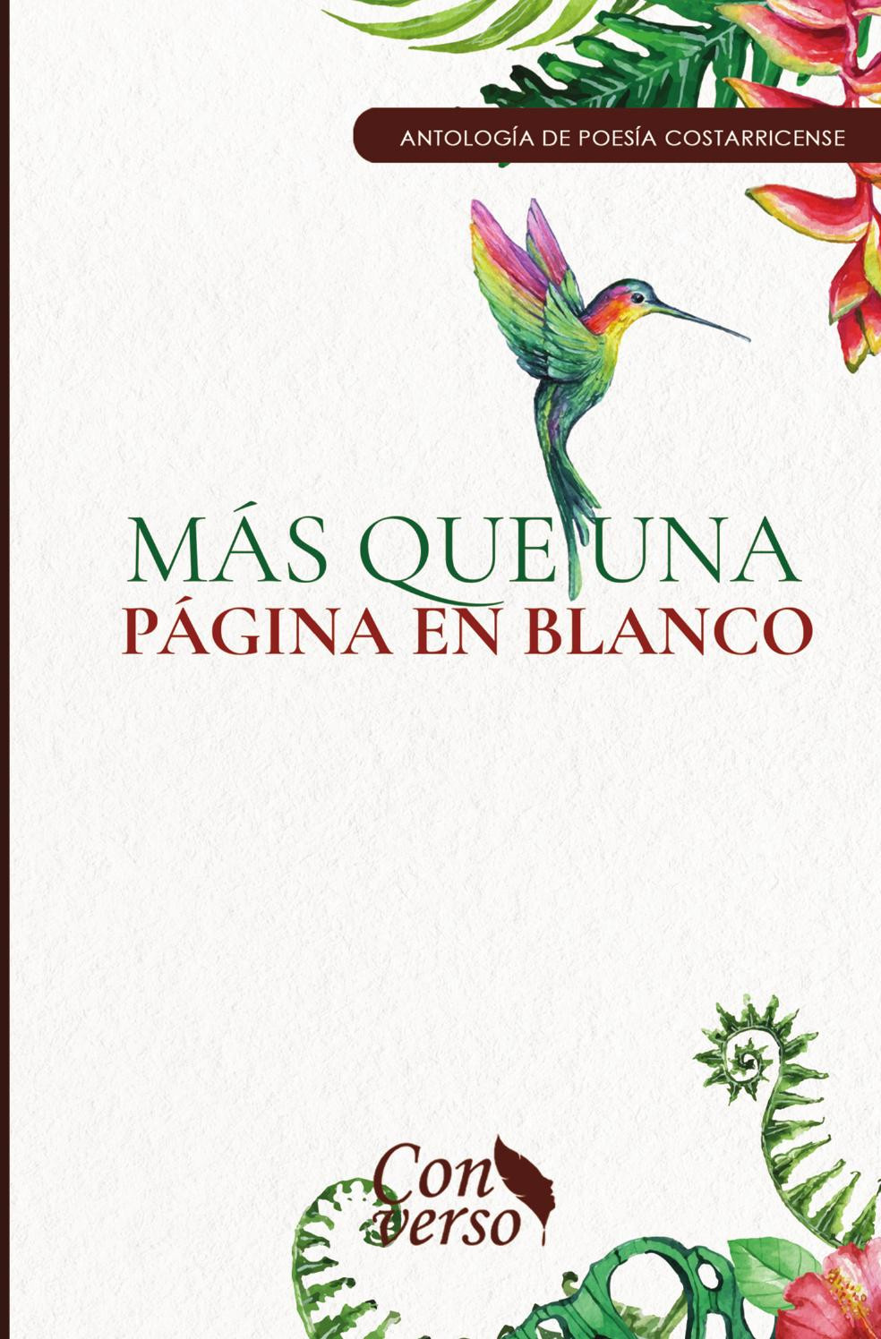 Portada de Más que una página en blanco · GRUPO EDITORIAL LETRAS NEGRAS S.A.S