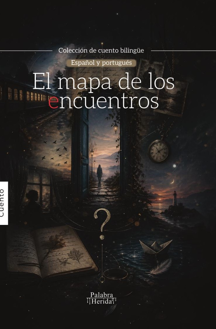 Portada de El mapa de los encuentros · GRUPO EDITORIAL LETRAS NEGRAS S.A.S