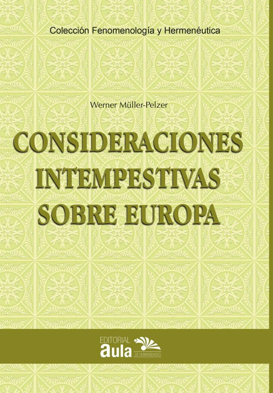 Portada de Consideraciones intempestivas sobre Europa