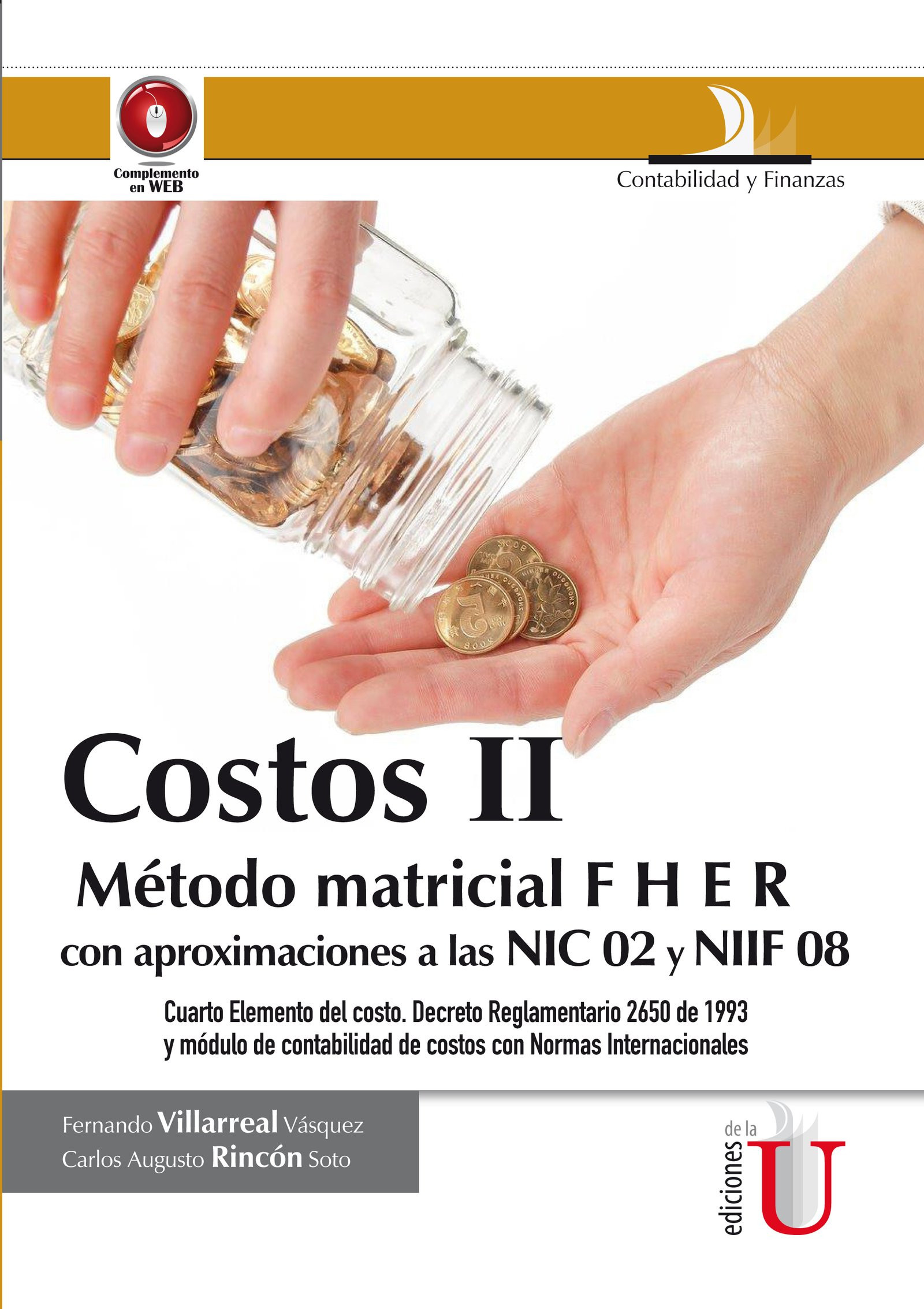 Portada: Costos II, con aproximaciones a las NIC 02 y NIIF 08