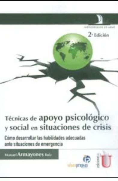 Portada: Técnicas de apoyo psicológico y social en situaciones de crisis